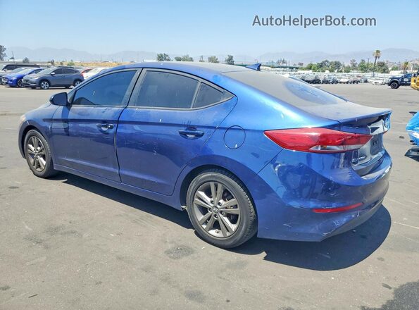 5NPD84LFXJH224303 2018 HYUNDAI ELANTRA Blue Задня ліва чверть