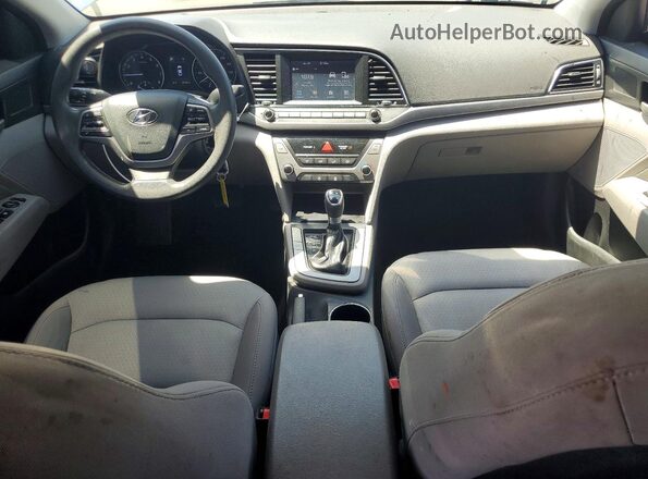 5NPD84LFXJH224303 2018 HYUNDAI ELANTRA Blue Вид панелі приладів