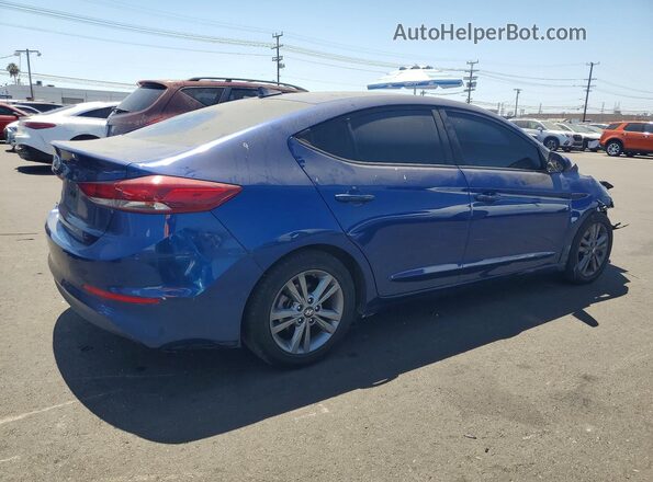 5NPD84LFXJH224303 2018 HYUNDAI ELANTRA Blue Задня права чверть
