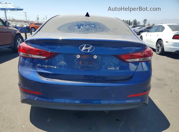 5NPD84LFXJH224303 2018 HYUNDAI ELANTRA Blue Вид ззаду