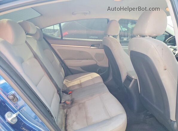 5NPD84LFXJH224303 2018 HYUNDAI ELANTRA Blue Вид задніх сидінь