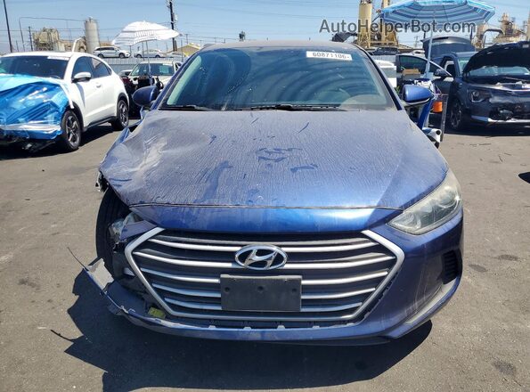 5NPD84LFXJH224303 2018 HYUNDAI ELANTRA Blue Вид спереду