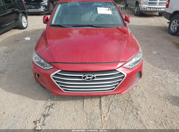 5NPD84LFXJH226195 2018 HYUNDAI ELANTRA Red Vista frontal