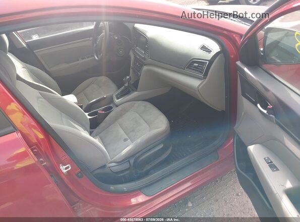 5NPD84LFXJH226195 2018 HYUNDAI ELANTRA Red Vista interior delantera