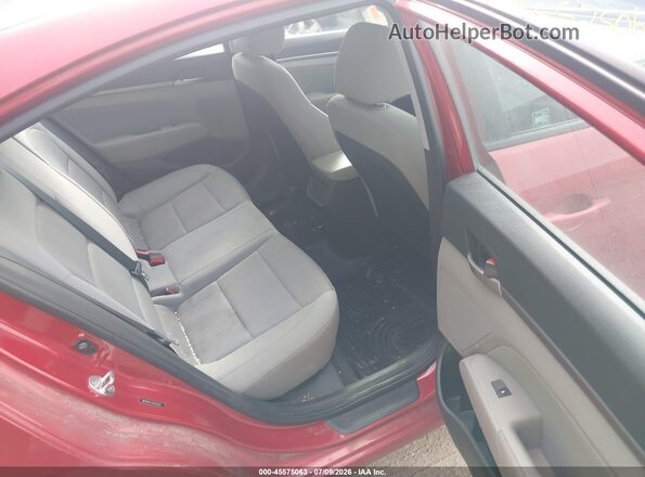 5NPD84LFXJH226195 2018 HYUNDAI ELANTRA Red Vista de la etiqueta del VIN