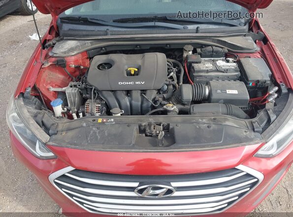 5NPD84LFXJH226195 2018 HYUNDAI ELANTRA Red Vista trasera
