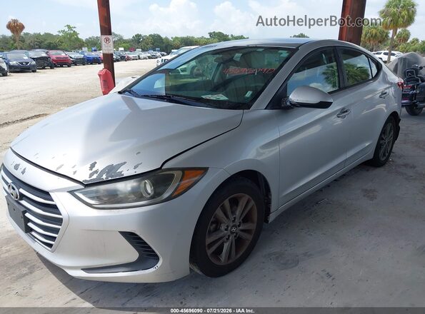 5NPD84LFXJH230053 2018 HYUNDAI ELANTRA Silver Vista tres cuartos delantera izquierda