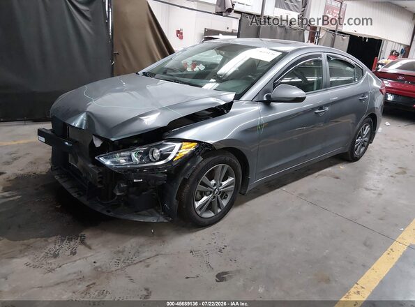 5NPD84LFXJH253347 2018 HYUNDAI ELANTRA Gray Передня ліва чверть