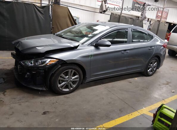 5NPD84LFXJH253347 2018 HYUNDAI ELANTRA Gray 