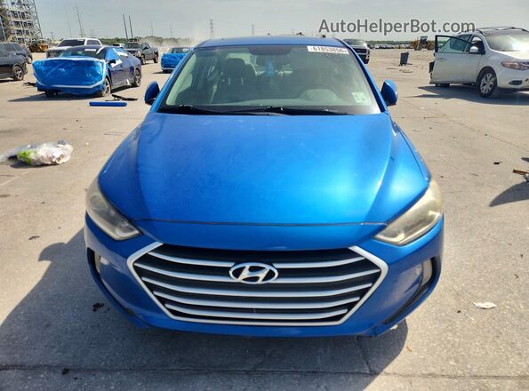 5NPD84LFXJH261058 2018 HYUNDAI ELANTRA Blue წინა ხედი