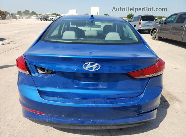 5NPD84LFXJH261058 2018 HYUNDAI ELANTRA Blue უკანა ხედი
