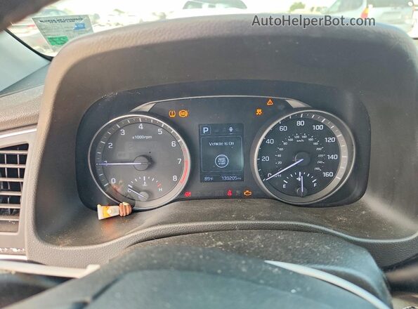 5NPD84LFXJH261058 2018 HYUNDAI ELANTRA Blue ხელსაწყოთა პანელის ხედი