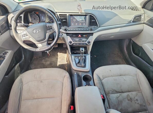 5NPD84LFXJH261058 2018 HYUNDAI ELANTRA Blue წინა პანელის ხედი