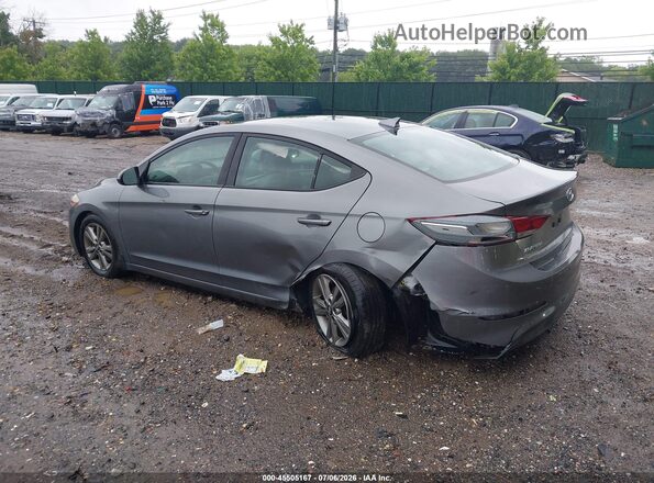 5NPD84LFXJH273310 2018 HYUNDAI ELANTRA Серый Задняя левая четверть