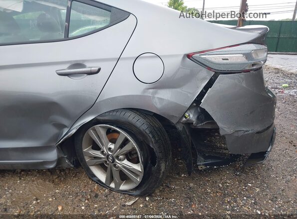 5NPD84LFXJH273310 2018 HYUNDAI ELANTRA Серый Вид спереди