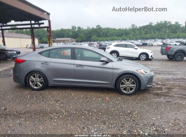 5NPD84LFXJH273310 2018 HYUNDAI ELANTRA Серый Вид задней части салона
