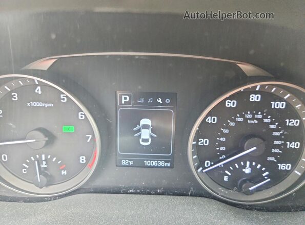 5NPD84LFXJH290351 2018 HYUNDAI ELANTRA Black Vista del cuadro de instrumentos
