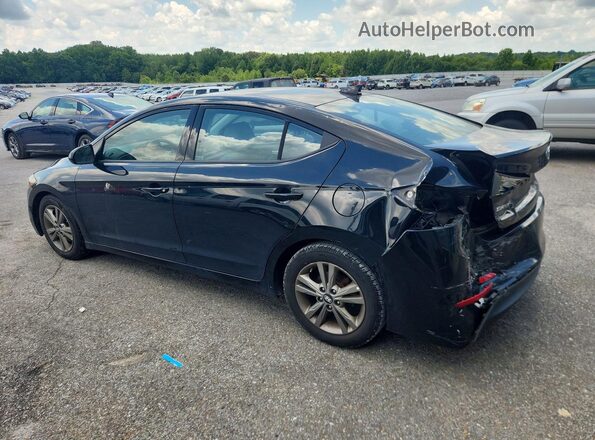 5NPD84LFXJH290351 2018 HYUNDAI ELANTRA Black Trasero izquierdo