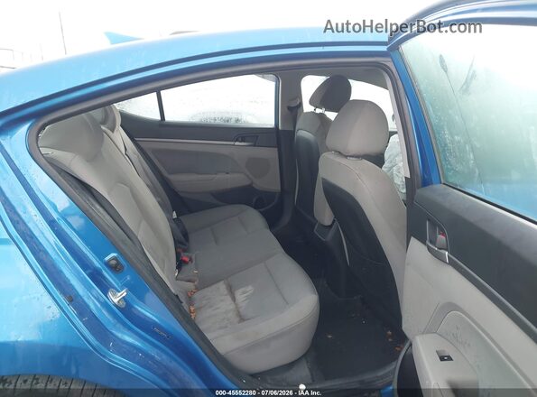 5NPD84LFXJH302045 2018 HYUNDAI ELANTRA Blue Вид наклейки з VIN-кодом