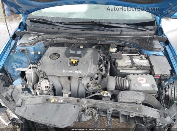 5NPD84LFXJH302045 2018 HYUNDAI ELANTRA Blue Вид ззаду