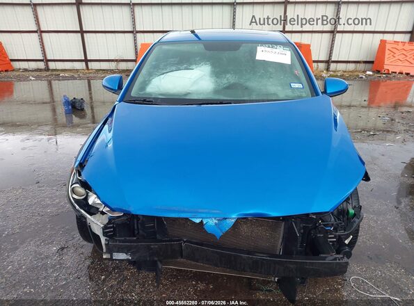 5NPD84LFXJH302045 2018 HYUNDAI ELANTRA Blue Вид щитка приладів