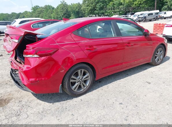 5NPD84LFXJH331884 2018 HYUNDAI ELANTRA Красный Задняя правая четверть