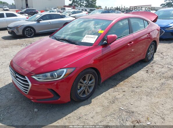 5NPD84LFXJH331884 2018 HYUNDAI ELANTRA Красный Передняя левая четверть