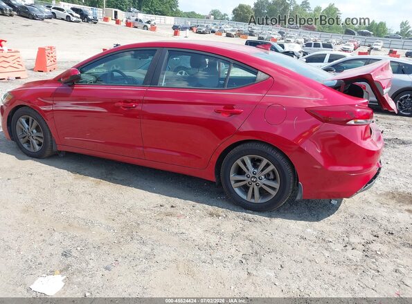 5NPD84LFXJH331884 2018 HYUNDAI ELANTRA Красный Задняя левая четверть