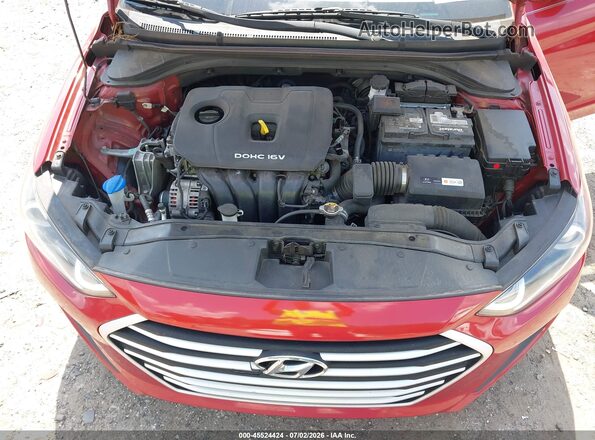 5NPD84LFXJH331884 2018 HYUNDAI ELANTRA Красный Вид сзади