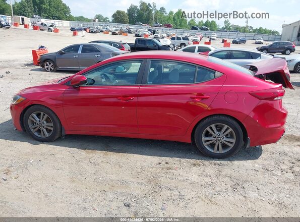 5NPD84LFXJH331884 2018 HYUNDAI ELANTRA Красный Панорамный вид салона 360°