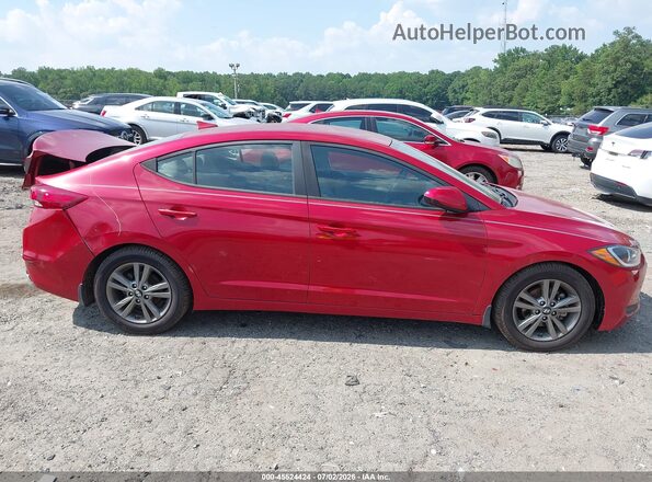 5NPD84LFXJH331884 2018 HYUNDAI ELANTRA Красный Вид задней части салона