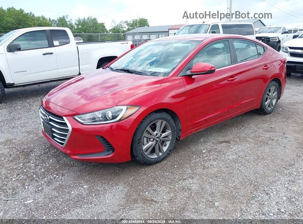 5NPD84LFXJH333814 2018 HYUNDAI ELANTRA Red Вид спереду