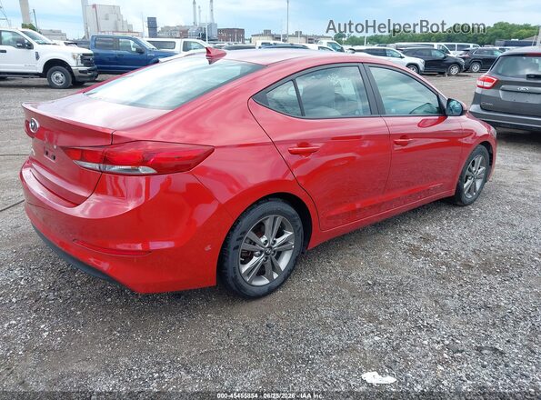 5NPD84LFXJH333814 2018 HYUNDAI ELANTRA Red Задня права чверть