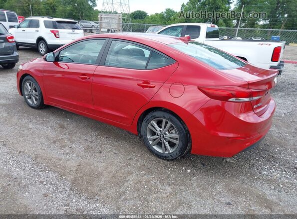 5NPD84LFXJH333814 2018 HYUNDAI ELANTRA Red Задня ліва чверть