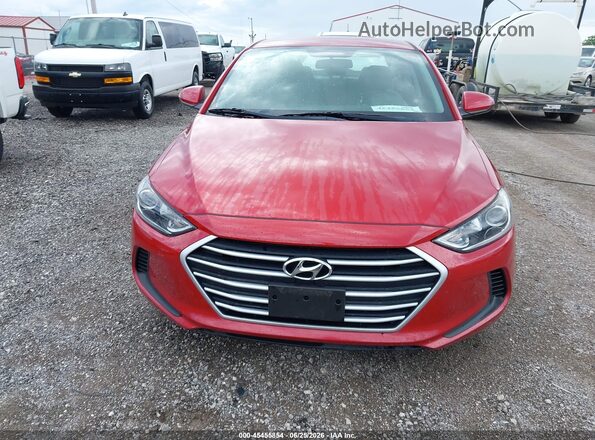 5NPD84LFXJH333814 2018 HYUNDAI ELANTRA Red Вид щитка приладів