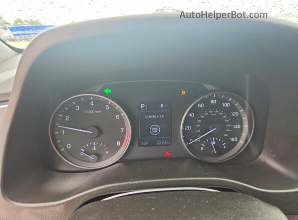 5NPD84LFXJH340021 2018 HYUNDAI ELANTRA Черный Вид щитка приборов