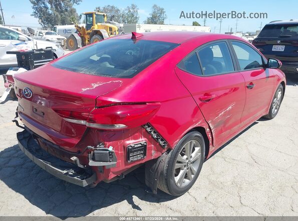 5NPD84LFXJH353562 2018 HYUNDAI ELANTRA Red Հետևի աջ