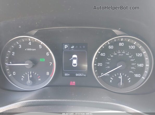 5NPD84LFXJH353562 2018 HYUNDAI ELANTRA Red Հետևի նստատեղերի տեսք