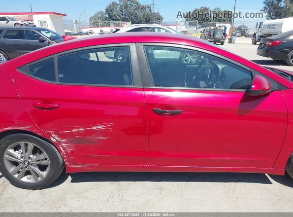 5NPD84LFXJH353562 2018 HYUNDAI ELANTRA Red Սալոնի հետևի տեսք
