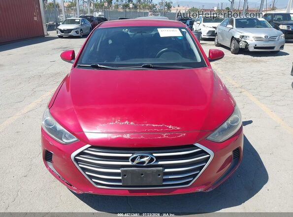 5NPD84LFXJH353562 2018 HYUNDAI ELANTRA Red Սարքավորումների վահանակի տեսք