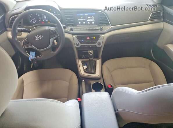 5NPD84LFXJH362620 2018 HYUNDAI ELANTRA Синий Вид панели приборов