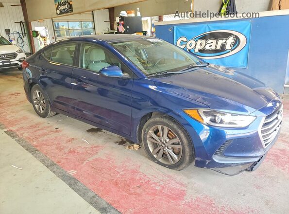 5NPD84LFXJH362620 2018 HYUNDAI ELANTRA Синий Передняя правая четверть