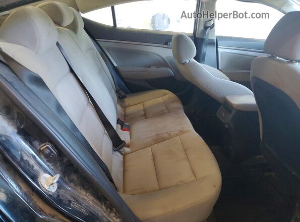 5NPD84LFXJH392281 2018 HYUNDAI ELANTRA Black Rear seats view
