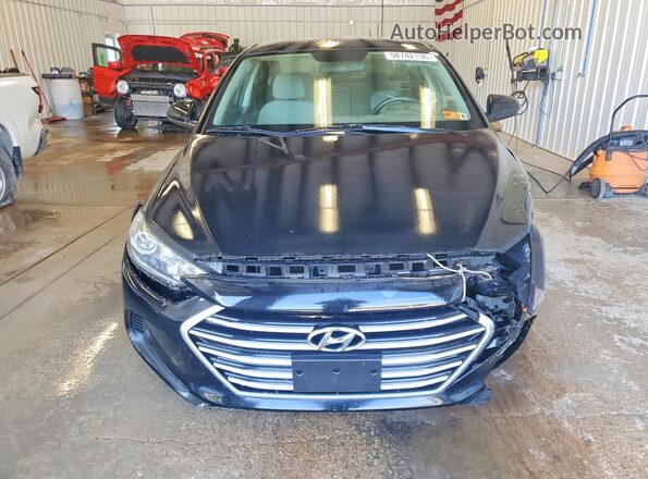5NPD84LFXJH392281 2018 HYUNDAI ELANTRA Black Front view