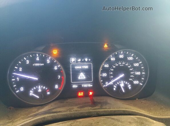 5NPD84LFXJH392281 2018 HYUNDAI ELANTRA Black Instrument cluster view