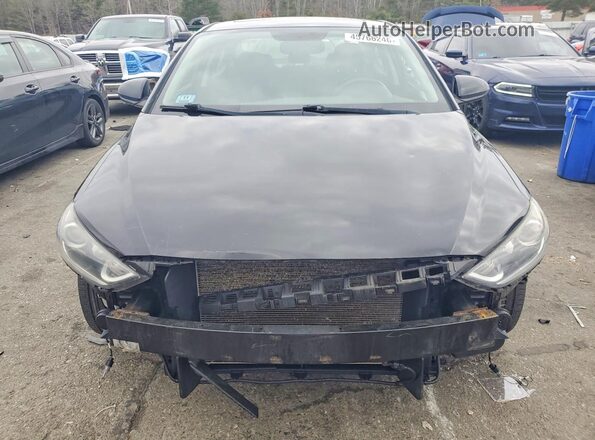 5NPD84LFXJH397352 2018 HYUNDAI ELANTRA Black Front view