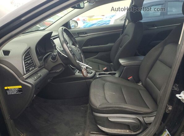 5NPD84LFXJH397352 2018 HYUNDAI ELANTRA Black Front interior view