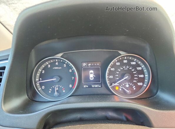 5NPD84LFXJH399053 2018 HYUNDAI ELANTRA Серебряный Вид щитка приборов