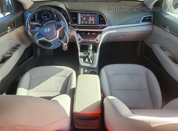 5NPD84LFXJH399053 2018 HYUNDAI ELANTRA Серебряный Вид панели приборов