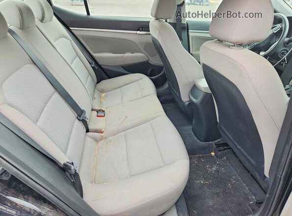 5NPD84LFXKH403958 2019 HYUNDAI ELANTRA Black უკანა სავარძლების ხედი
